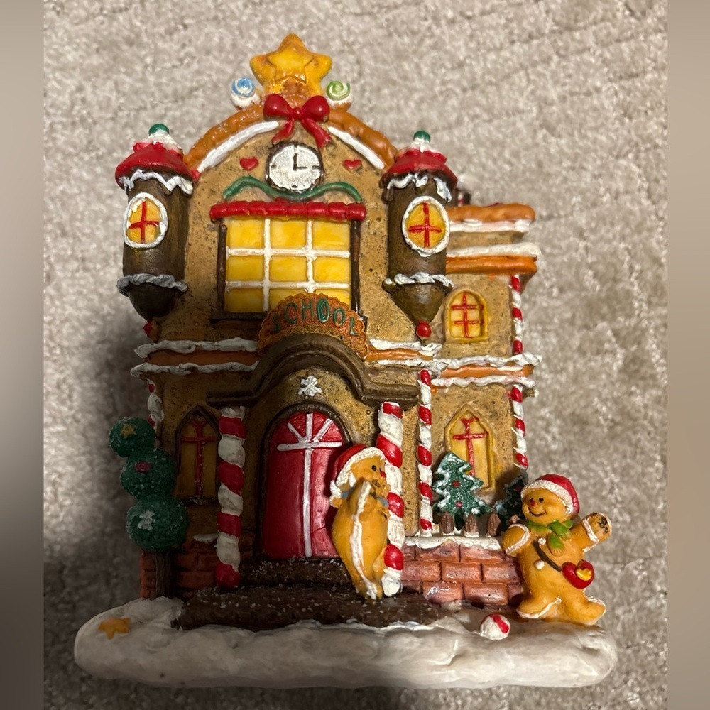 Light Up Gingerbread House / School Christmas Decor